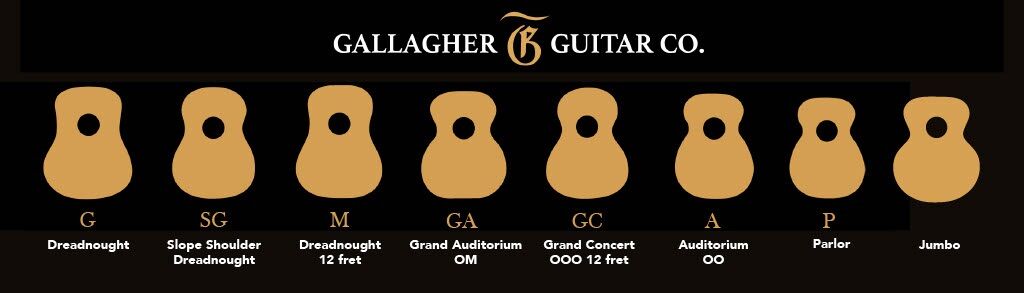 Body Sizes Gallagher Guitar
